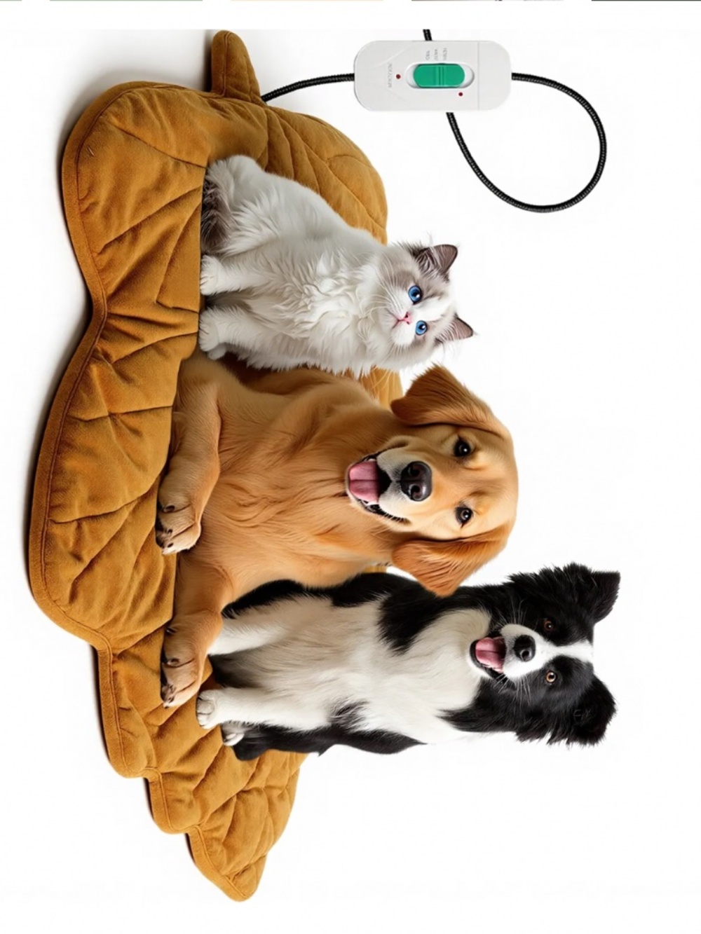 Maple Leaf-Shaped Pet Heating Mat
